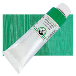 Old Holland Classic Oil Color - Emerald Green, 225 ml tube and swatch