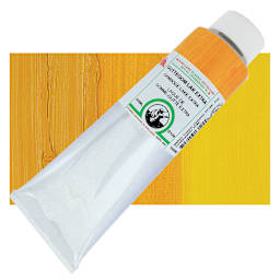 Old Holland Classic Oil Color - Gamboge Lake Extra, 225 ml tube and swatch