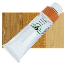 Old Holland Classic Oil Color - Gold Ochre, 225 ml tube and swatch