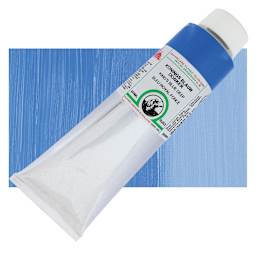 Old Holland Classic Oil Color - King's Blue Deep, 225 ml tube and swatch