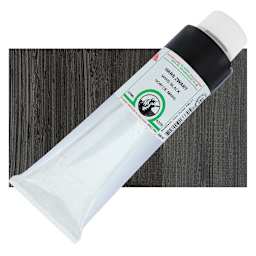 Old Holland Classic Oil Color - Mars Black, 225 ml tube and swatch