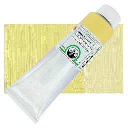 Old Holland Classic Oil Color - Nickel Titanium Yellow, 225 ml tube and swatch