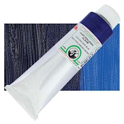 Old Holland Classic Oil Color - Old Holland Blue, 225 ml tube and swatch