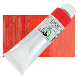 Old Holland Classic Oil Color - Old Holland Bright Red, 225 ml tube and swatch