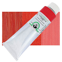 Old Holland Classic Oil Color - Scarlet Lake Extra, 225 ml tube and swatch