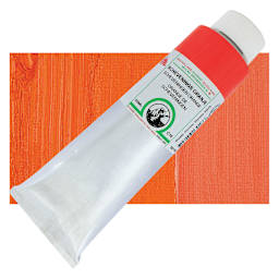 Old Holland Classic Oil Color - Scheveningen Orange, 225 ml tube and swatch