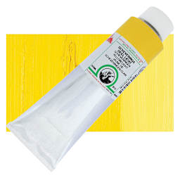 Old Holland Classic Oil Color - Scheveningen Yellow Light, 225 ml tube and swatch