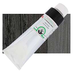 Old Holland Classic Oil Color - Vine Black, 225 ml tube and swatch