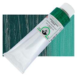 Old Holland Classic Oil Color - Viridian Green Deep, 225 ml tube and swatch