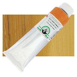 Old Holland Classic Oil Color - Yellow Ochre Deep, 225 ml tube and swatch