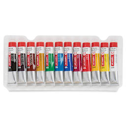 Talens Art Creation Oil Set - Set of 12 colors shown in tray