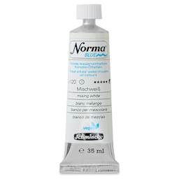 Schmincke Norma Blue Water-Mixable Oil Paint - Mixing White, 35 ml, tube