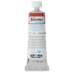 Schmincke Norma Blue Water-Mixable Oil Paint - Cadmium Red Hue Deep, 35 ml, tube