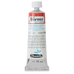 Schmincke Norma Blue Water-Mixable Oil Paint - Cadmium Red Hue Medium, 35 ml, tube