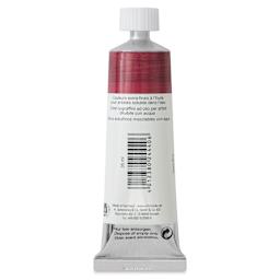 Schmincke Norma Blue Water-Mixable Oil Paint - Ruby Red, 35 ml, back of the tube