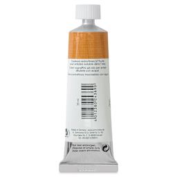 Schmincke Norma Blue Water-Mixable Oil Paint - Yellow Ochre, 35 ml, back of the tube
