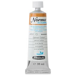 Schmincke Norma Blue Water-Mixable Oil Paint - Yellow Ochre, 35 ml, tube