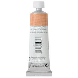 Schmincke Norma Blue Water-Mixable Oil Paint - Burnt Ochre Light, 35 ml, back of the tube