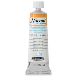 Schmincke Norma Blue Water-Mixable Oil Paint - Indian Yellow, 35 ml, tube