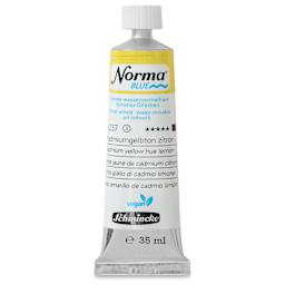 Schmincke Norma Blue Water-Mixable Oil Paint - Cadmium Yellow Hue Lemon, 35 ml, tube
