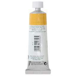 Schmincke Norma Blue Water-Mixable Oil Paint - Naples Yellow Light, 35 ml, back of the tube