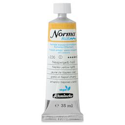 Schmincke Norma Blue Water-Mixable Oil Paint - Naples Yellow Light, 35 ml, tube