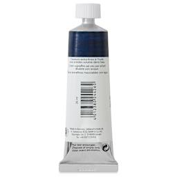 Schmincke Norma Blue Water-Mixable Oil Paint - Prussian Blue, 35 ml, back of the tube
