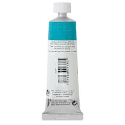 Schmincke Norma Blue Water-Mixable Oil Paint - Cobalt Turquoise Hue, 35 ml, back of the tube