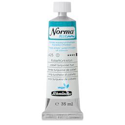 Schmincke Norma Blue Water-Mixable Oil Paint - Cobalt Turquoise Hue, 35 ml, tube