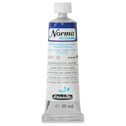 Schmincke Norma Blue Water-Mixable Oil Paint - Cobalt Blue Hue Deep, 35 ml, tube