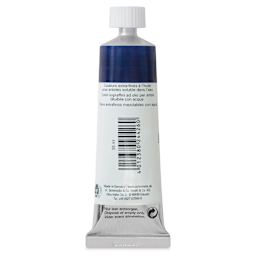 Schmincke Norma Blue Water-Mixable Oil Paint - Indigo, 35 ml, back of the tube