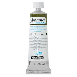 Schmincke Norma Blue Water-Mixable Oil Paint - Olive Green, 35 ml, tube