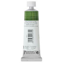 Schmincke Norma Blue Water-Mixable Oil Paint - Natural Green Earth, 35 ml, back of the tube