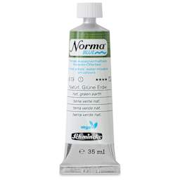 Schmincke Norma Blue Water-Mixable Oil Paint - Natural Green Earth, 35 ml, tube