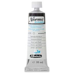 Schmincke Norma Blue Water-Mixable Oil Paint - Vandyke Brown, 35 ml, tube
