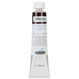 Schmincke Norma Blue Water-Mixable Oil Paint - Natural Burnt Sienna, 120 ml