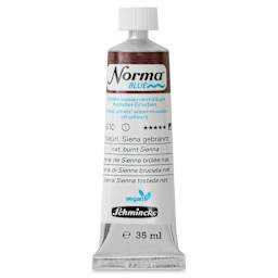 Schmincke Norma Blue Water-Mixable Oil Paint - Natural Burnt Sienna, 35 ml, tube