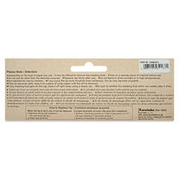 Kuretake Zig Masking Writer - Calligraphy, back of packaging