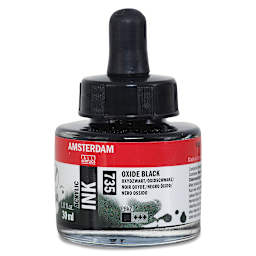 Amsterdam Acrylic Ink - Oxide Black, 30 ml