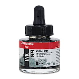 Amsterdam Acrylic Ink - Neutral Grey, 30 ml