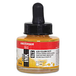 Amsterdam Acrylic Ink - Azo Yellow Deep, 30 ml