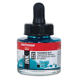Amsterdam Acrylic Ink - Turquoise Blue, 30 ml