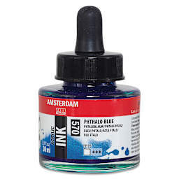 Amsterdam Acrylic Ink - Phthalo Blue, 30 ml