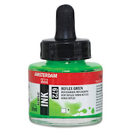 Amsterdam Acrylic Ink - Reflex Green, 30 ml