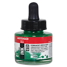 Amsterdam Acrylic Ink - Permanent Green Deep, 30 ml