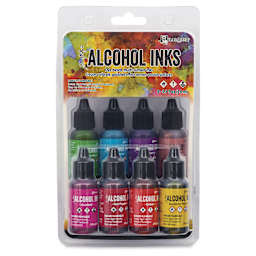 Ranger Tim Holtz Alcohol Ink - Spectrum Bright, Set of 8, 05 oz, front of the packaging
