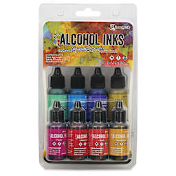 Ranger Tim Holtz Alcohol Ink - Spectrum Retro, Set of 8, 05 oz, front of the packaging