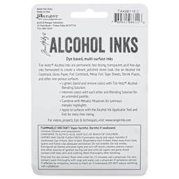 Ranger Tim Holtz Alcohol Ink - Crossroads, Set of 3, 05 oz, back of the packaging