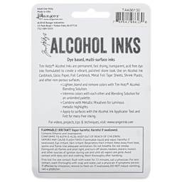 Ranger Tim Holtz Alcohol Ink - Getaway, Set of 3, 05 oz, back of the packaging