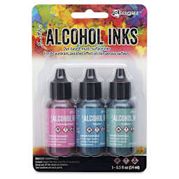 Ranger Tim Holtz Alcohol Ink - Getaway, Set of 3, 05 oz, front of the packaging